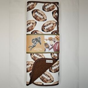 2 Pack Reversible Drying Mat With Football Design NWT
